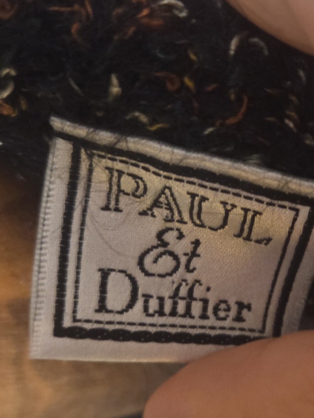 Vintage Paul Et Duffier Multicolor Mohair Blend Cardigan Sweater Size Large - Picture 4 of 5